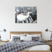 Gustave Caillebotte – 雪の上の屋根 キャンバスプリント (インサイチュ (寝室))