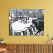 Gustave Caillebotte – 雪の上の屋根 キャンバスプリント (インサイチュ (リビング))