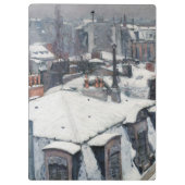 Gustave Caillebotte – 雪の上の屋根 クリップボード (裏面)
