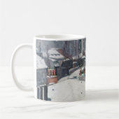 Gustave Caillebotte – 雪の上の屋根 コーヒーマグカップ (左)