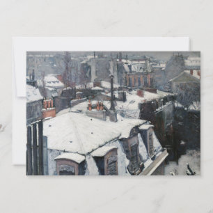 Gustave Caillebotte – 雪の上の屋根 サンキューカード