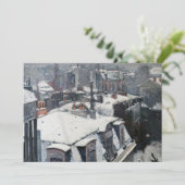 Gustave Caillebotte – 雪の上の屋根 サンキューカード (スタンド正面)