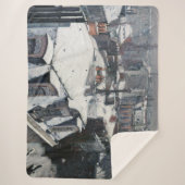 Gustave Caillebotte – 雪の上の屋根 シェルパブランケット (正面)