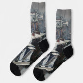 Gustave Caillebotte – 雪の上の屋根 ソックス (左)