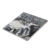 Gustave Caillebotte – 雪の上の屋根 タイル (側面)
