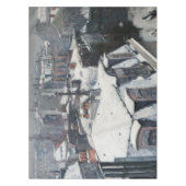 Gustave Caillebotte – 雪の上の屋根 テーブルクロス (正面)
