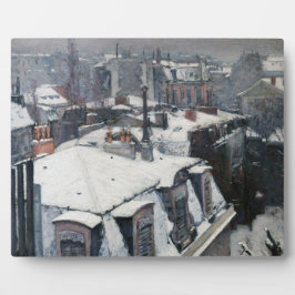 Gustave Caillebotte – 雪の上の屋根 フォトプラーク