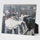 Gustave Caillebotte – 雪の上の屋根 フォトプラーク (側面)