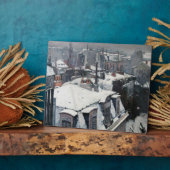 Gustave Caillebotte – 雪の上の屋根 フォトプラーク (側面)