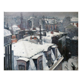 Gustave Caillebotte – 雪の上の屋根 フォトプリント