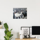 Gustave Caillebotte – 雪の上の屋根 ポスター (ホームオフィス)