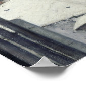 Gustave Caillebotte – 雪の上の屋根 ポスター (角)