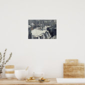 Gustave Caillebotte – 雪の上の屋根 ポスター (キッチン)