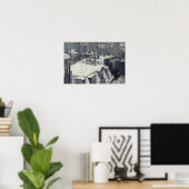 Gustave Caillebotte – 雪の上の屋根 ポスター (ホームオフィス)