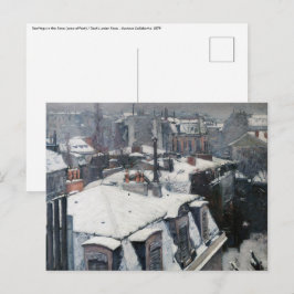 Gustave Caillebotte – 雪の上の屋根 ポストカード