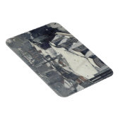 Gustave Caillebotte – 雪の上の屋根 マグネット (右側)