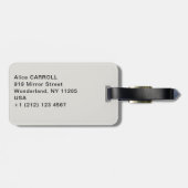 Gustave Caillebotte – 雪の上の屋根 ラゲッジタグ (裏面横)