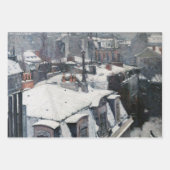 Gustave Caillebotte – 雪の上の屋根 ラッピングペーパーシート (正面2)