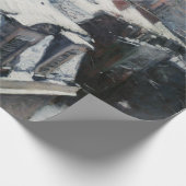 Gustave Caillebotte – 雪の上の屋根 ラッピングペーパー (角)