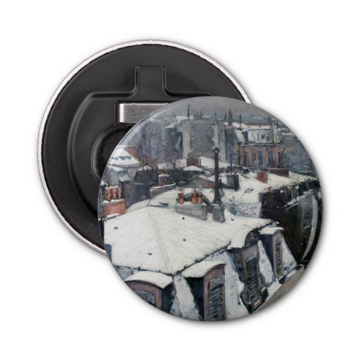 Gustave Caillebotte – 雪の上の屋根 栓抜き (正面)