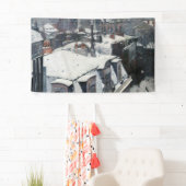 Gustave Caillebotte – 雪の上の屋根 横断幕 (インサイチュ)