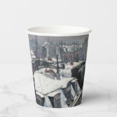 Gustave Caillebotte – 雪の上の屋根 紙コップ (裏面)