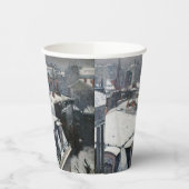 Gustave Caillebotte – 雪の上の屋根 紙コップ (左)