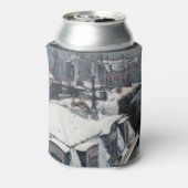 Gustave Caillebotte – 雪の上の屋根 缶クーラー (缶裏面)