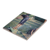 Gustave Caillebotte - Batthers, Bank of the Yerres タイル (側面)