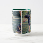 Gustave Caillebotte - Batthers, Bank of the Yerres ツートーンマグカップ (中央)