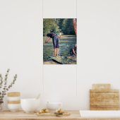 Gustave Caillebotte - Batthers, Bank of the Yerres ポスター (キッチン)