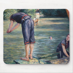 Gustave Caillebotte - Batthers, Bank of the Yerres マウスパッド