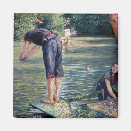 Gustave Caillebotte - Batthers, Bank of the Yerres マグネット (正面)