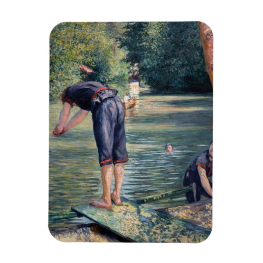 Gustave Caillebotte - Batthers, Bank of the Yerres マグネット (縦)