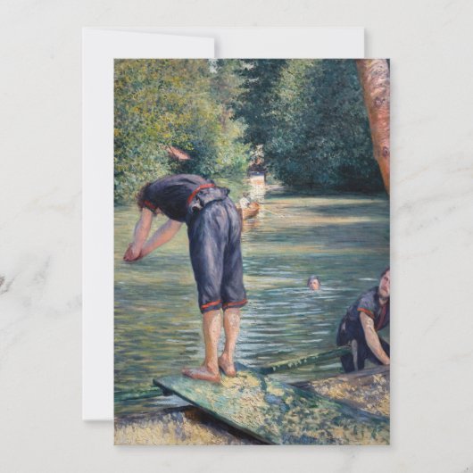 Gustave Caillebotte - Batthers, Bank of the Yerres 招待状 (正面)