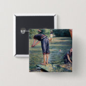 Gustave Caillebotte - Batthers, Bank of the Yerres 缶バッジ (正面&裏面)