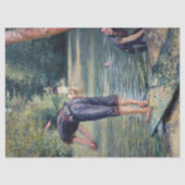 Gustave Caillebotte - Batthers, Bank of the Yerres 薄葉紙 (正面)