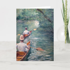 Gustave Caillebotte - Canoes on the Yerres カード