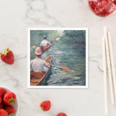 Gustave Caillebotte - Canoes on the Yerres スタンダードカクテルナプキン (インサイチュ)