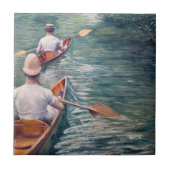 Gustave Caillebotte - Canoes on the Yerres タイル (正面)