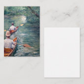 Gustave Caillebotte - Canoes on the Yerres ノートカード (正面/裏面)