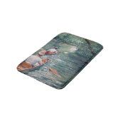 Gustave Caillebotte - Canoes on the Yerres バスマット (アングル)