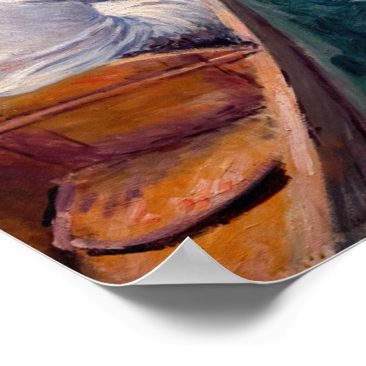 Gustave Caillebotte - Canoes on the Yerres ポスター (角)