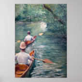 Gustave Caillebotte - Canoes on the Yerres ポスター (正面)