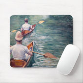 Gustave Caillebotte - Canoes on the Yerres マウスパッド (マウス)