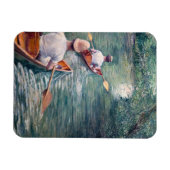 Gustave Caillebotte - Canoes on the Yerres マグネット (横)