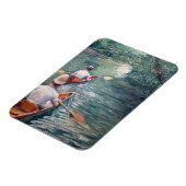 Gustave Caillebotte - Canoes on the Yerres マグネット (左側)