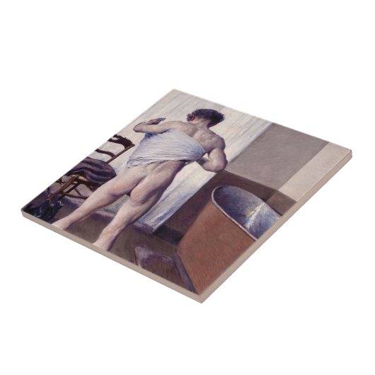 Gustave Caillebotte - Man at his Bath タイル (側面)