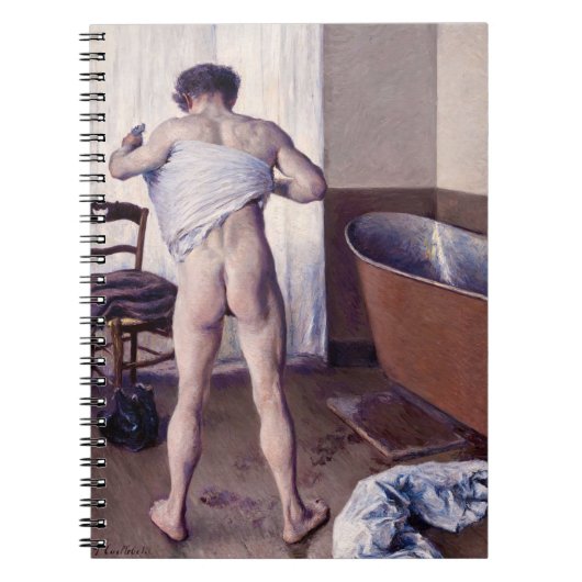 Gustave Caillebotte - Man at his Bath ノートブック (正面)