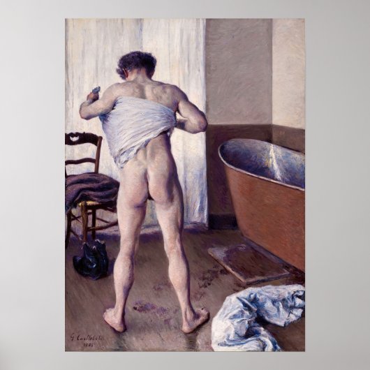 Gustave Caillebotte - Man at his Bath ポスター (正面)